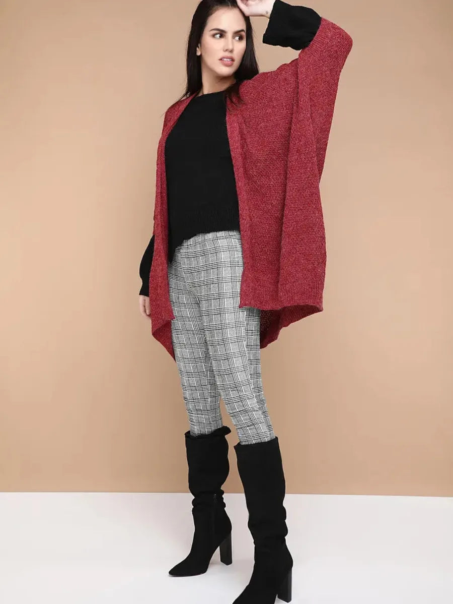 Water Flow Claret Red Shrug Periwinkley Shop
