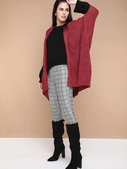 Water Flow Claret Red Shrug Periwinkley Shop