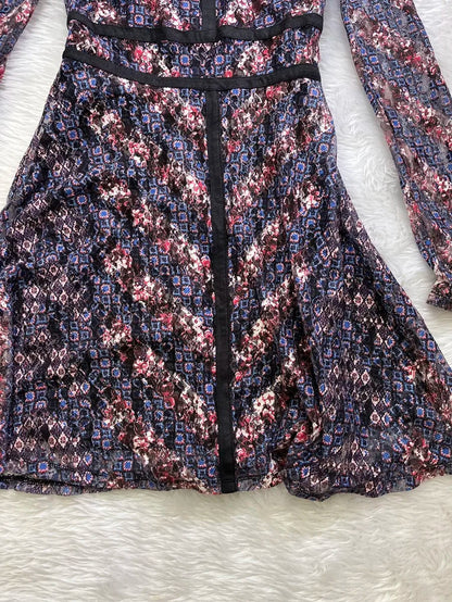 zip back skater lace dress Periwinkley Shop