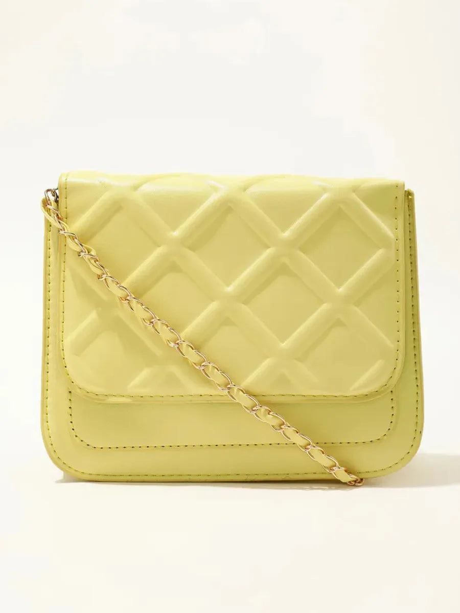 Double Over Crunch Yellow Sling Bag Periwinkley Shop