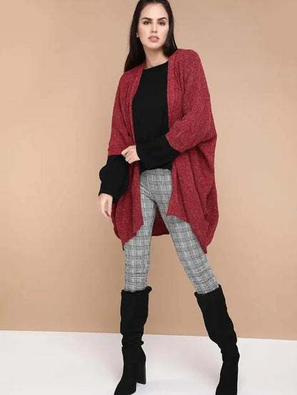 Water Flow Claret Red Shrug Periwinkley Shop