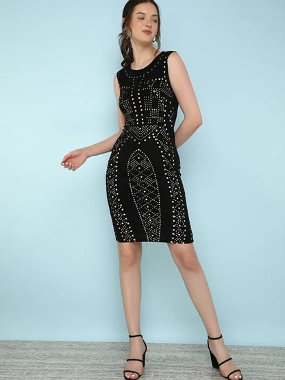 Gold Over Me Black Dress Periwinkley Shop