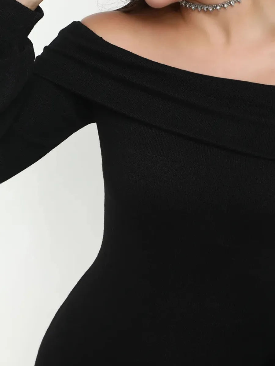 WINTER BLISS BLACK DRESS Periwinkley Shop