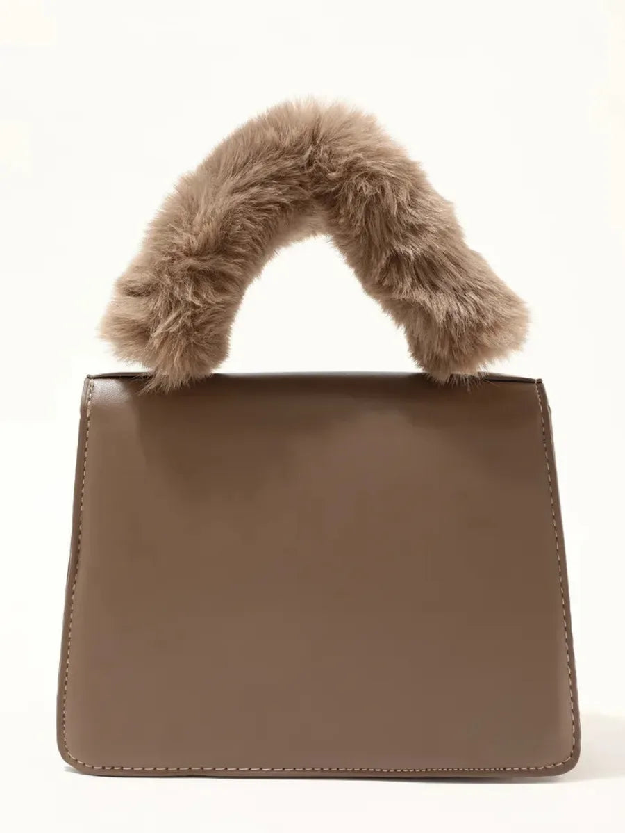 Cozy Fluff Khaki  Sling Bag Periwinkley Shop