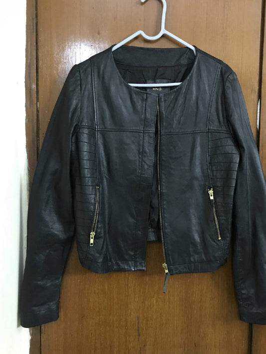 black biker jacket Periwinkley Shop