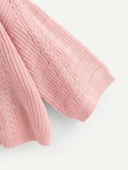 wide sleeve cable knit sweater Periwinkley Shop