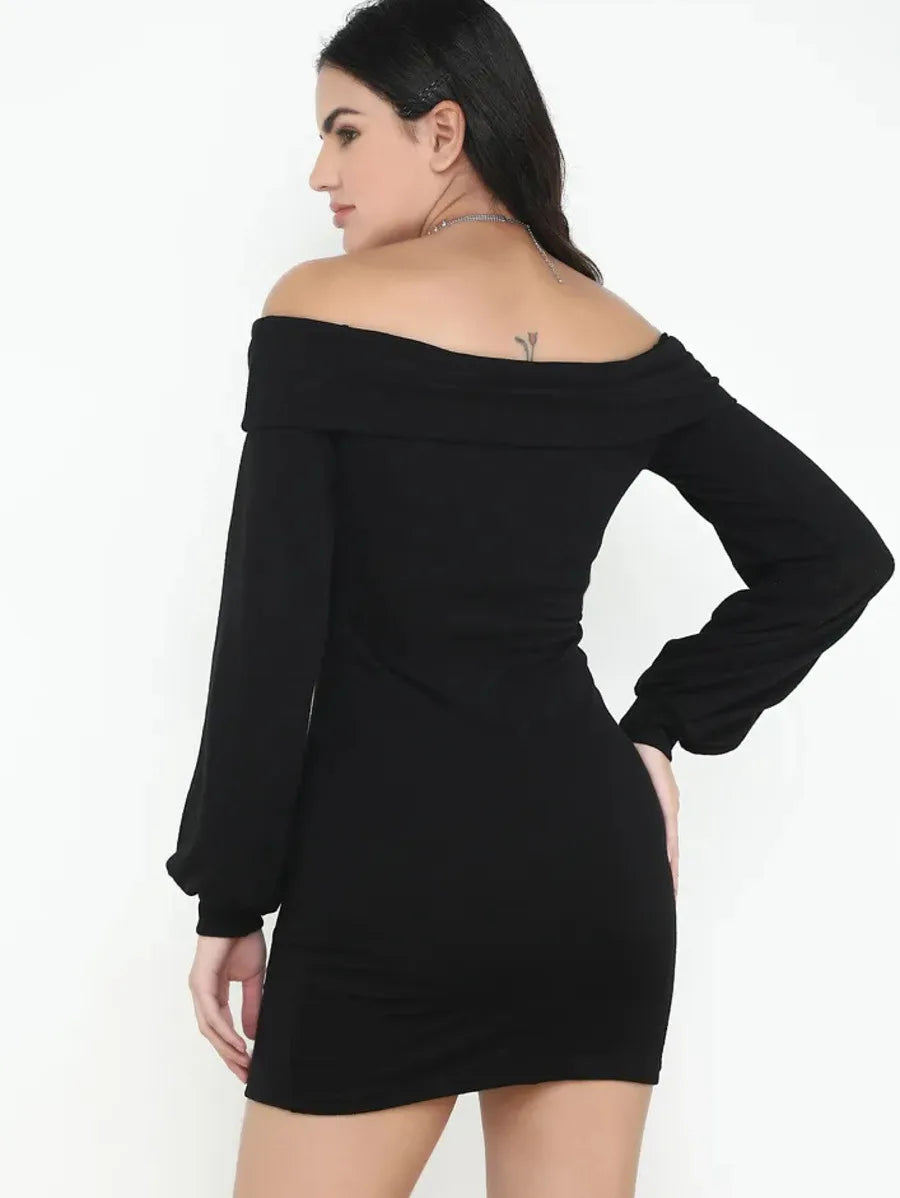 WINTER BLISS BLACK DRESS Periwinkley Shop