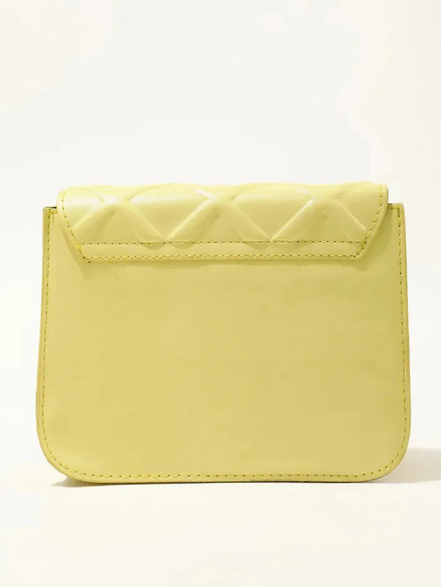 Double Over Crunch Yellow Sling Bag Periwinkley Shop