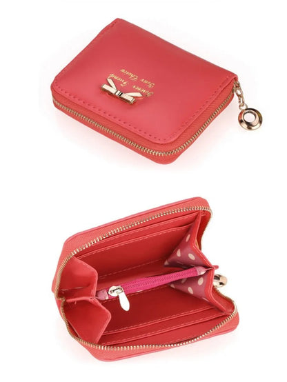 bow tie pocket zipper purse Periwinkley Shop