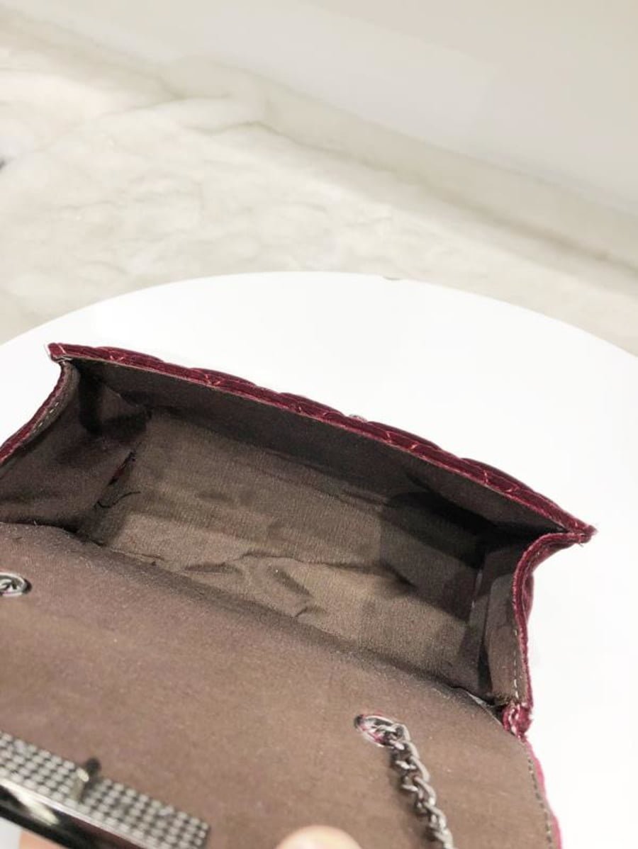Quilted Velvet Chain Bag Periwinkley Shop