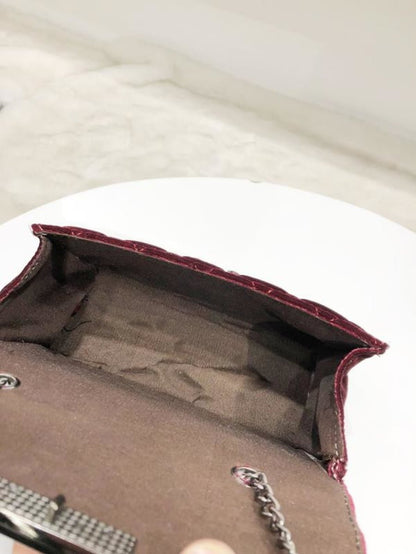 Quilted Velvet Chain Bag Periwinkley Shop