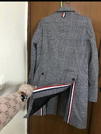 Black and white checkered blazer Periwinkley Shop