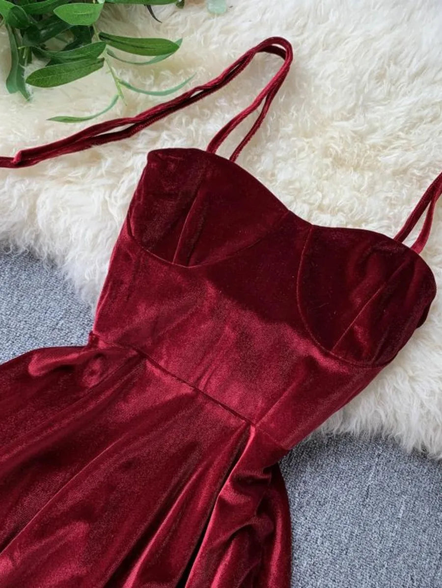 Rich Ruby Maroon Dress Periwinkley Shop