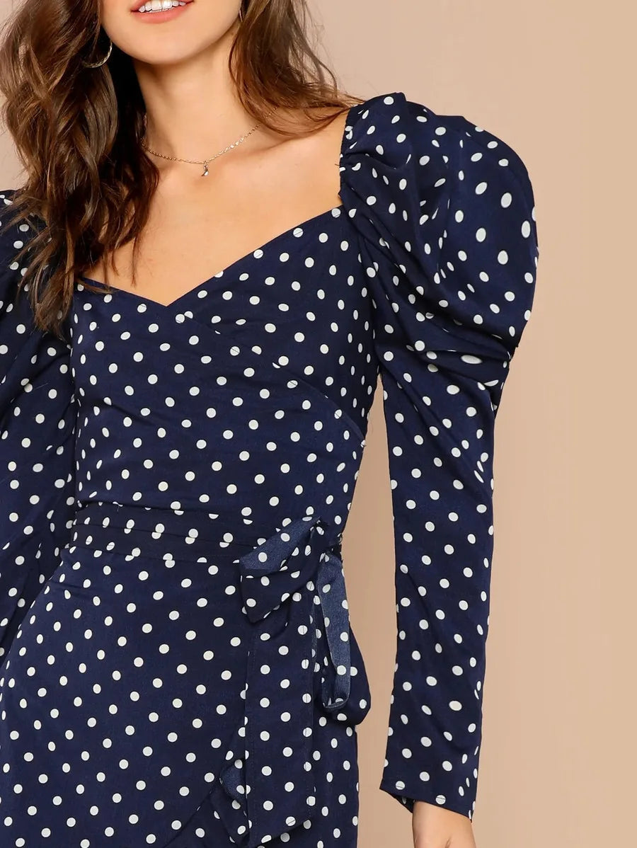 Gathered Sleeve Knot Hem Crop Top and Skirt Set Periwinkley Shop