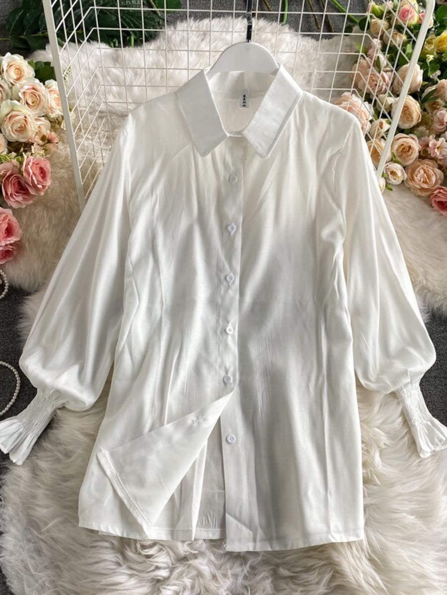 lantern sleeve knit shirt vest two sets Periwinkley Shop