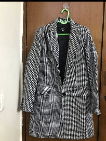 Black and white checkered blazer Periwinkley Shop