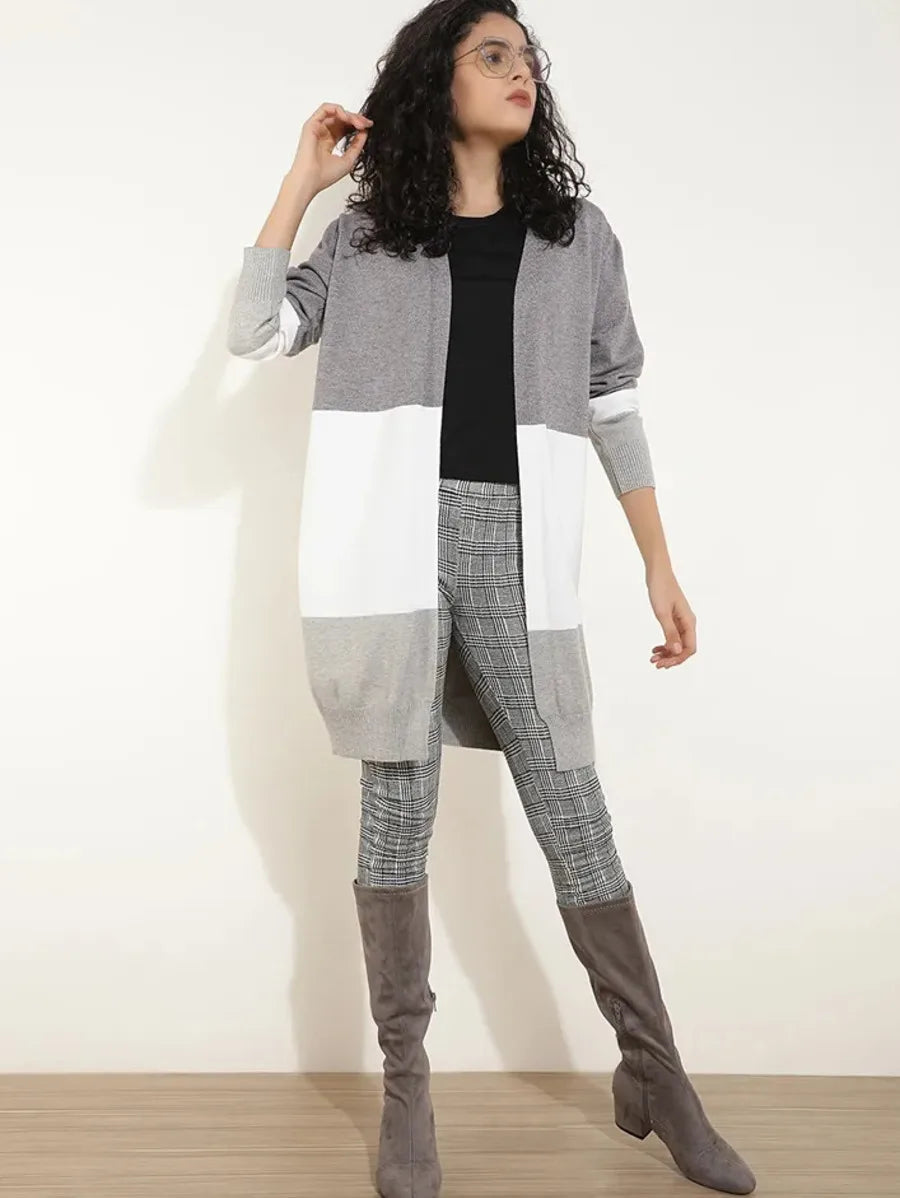 Open Endings Grey Cardigan Periwinkley Shop