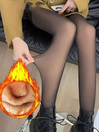 luxury Fleece Tights Periwinkley Shop