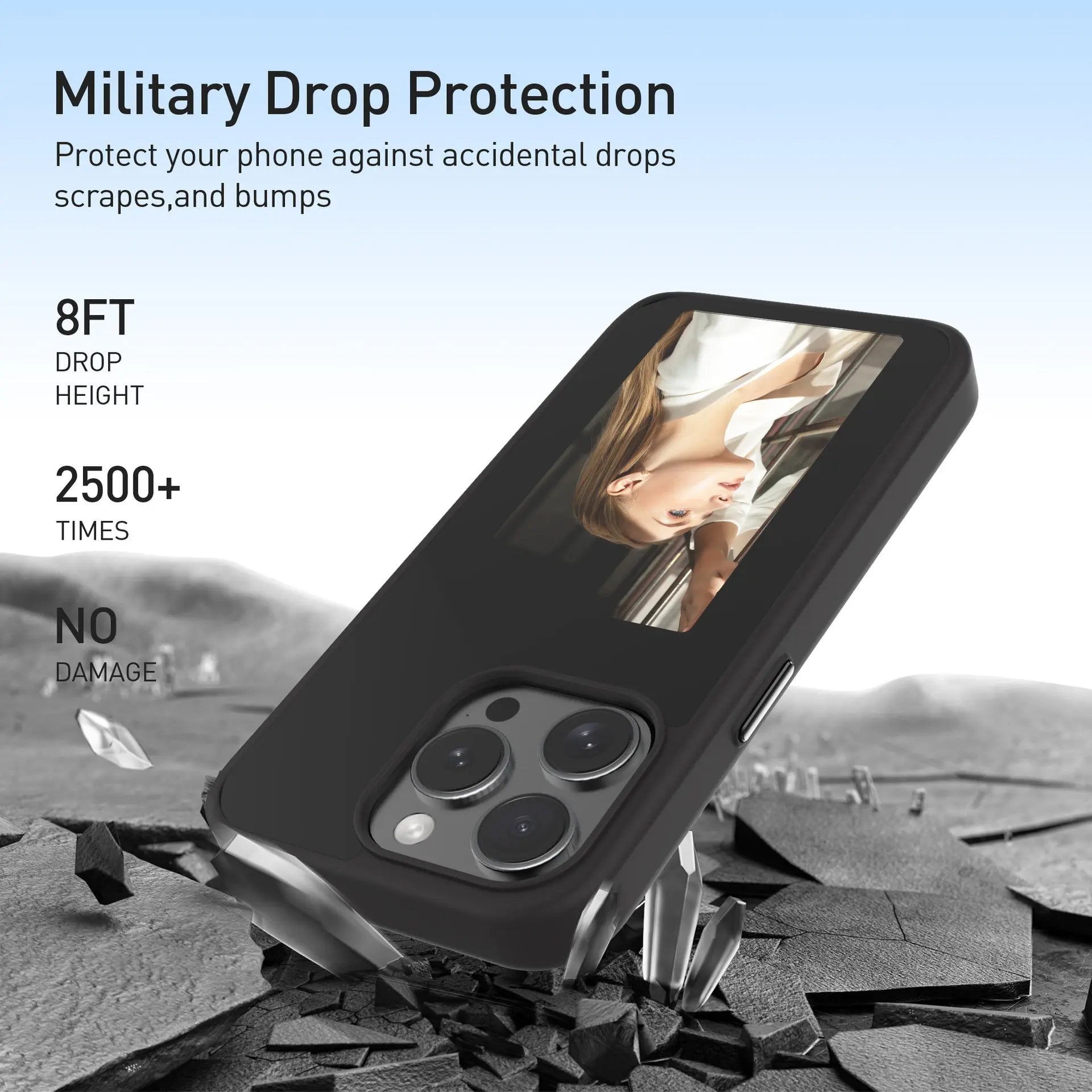 High end DIY screen projection phone case For iphone Periwinkley Shop