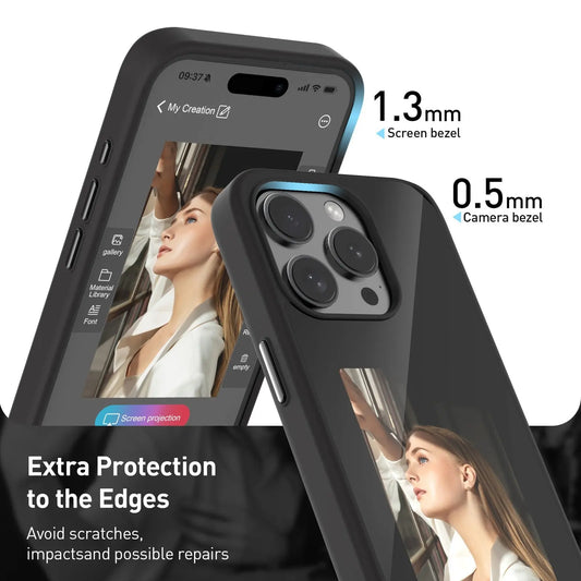 High end DIY screen projection phone case For iphone Periwinkley Shop