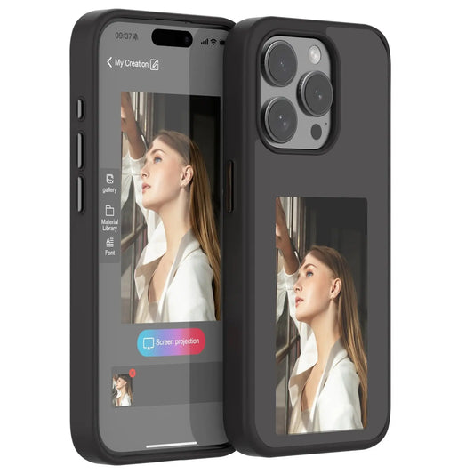 High end DIY screen projection phone case For iphone Periwinkley Shop