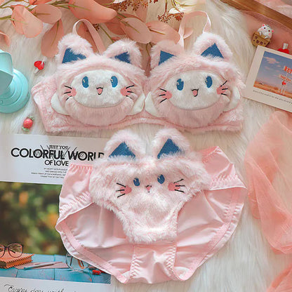 Cinnamon  plush lingerie set Periwinkley Shop