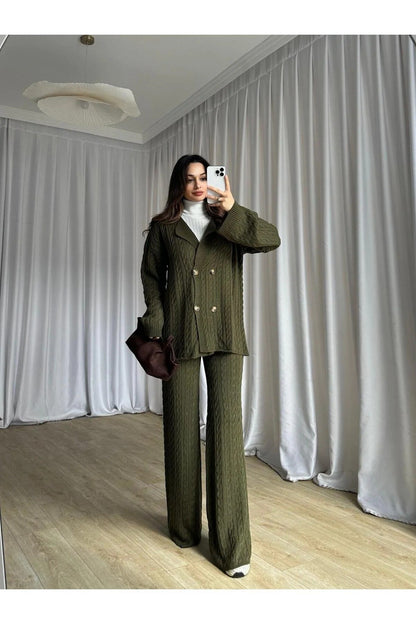 Winter Grace Cable-Knit Co-Ord - Periwinkley Shop