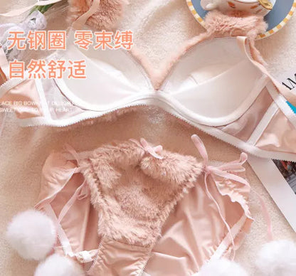 plush Teddy Lingerie Set -Brown Periwinkley Shop