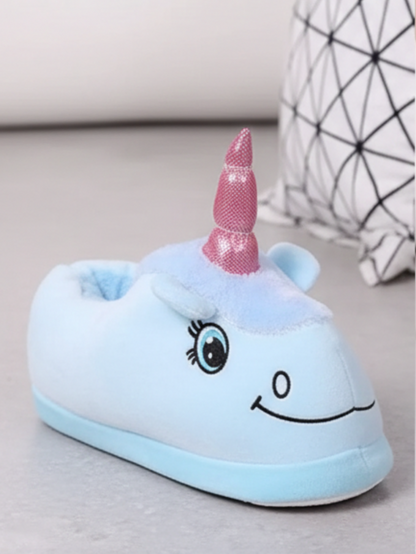 Indoor Slippers Plush  Unicorn Slippers